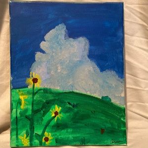 Floral art painting
